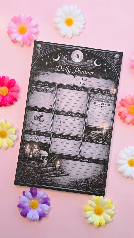 Gothic Daily Planner Notepad