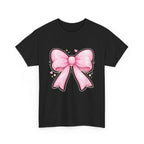 Pink Bow Tee — Cute Pastel Ribbon Graphic T-Shirt