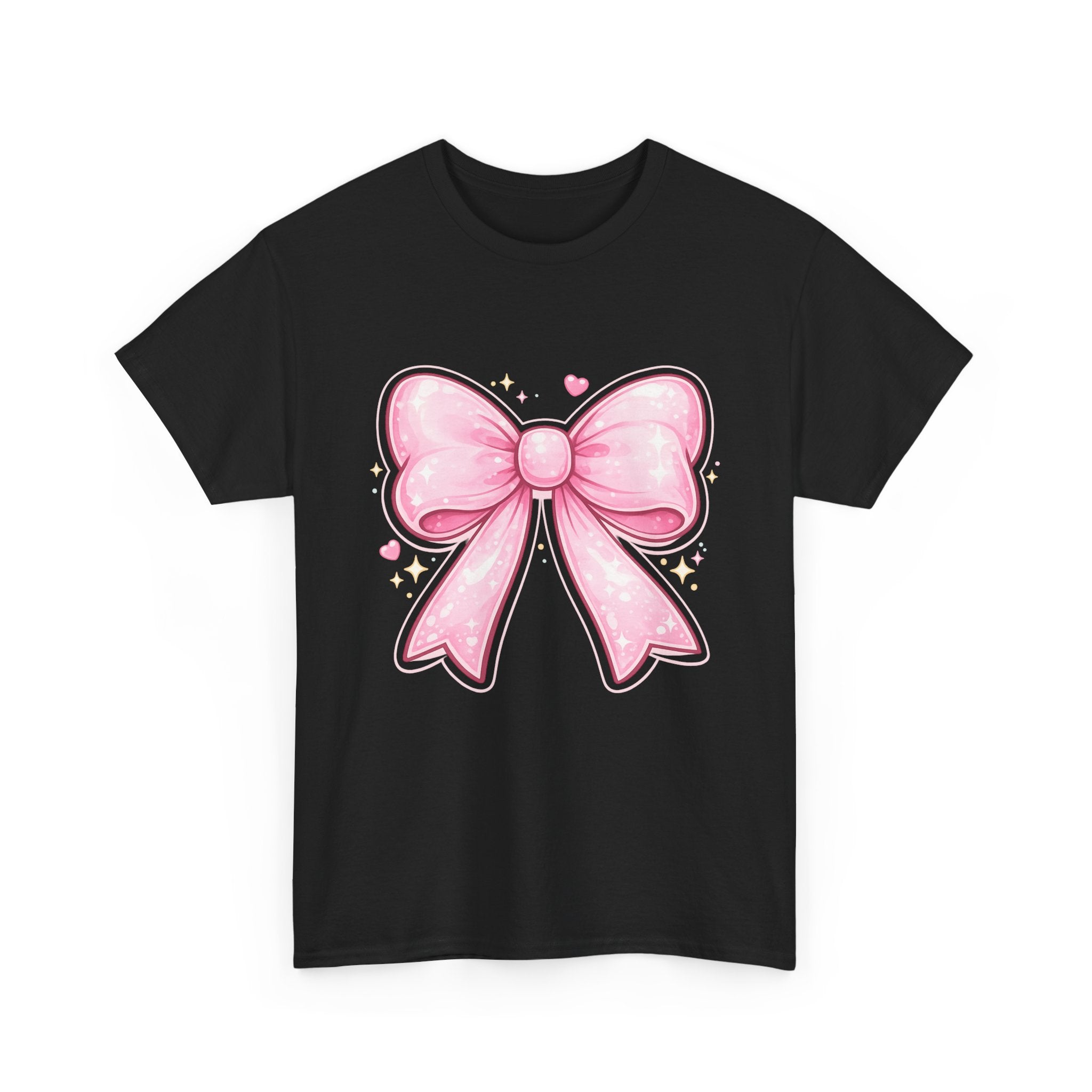 Pink Bow Tee — Cute Pastel Ribbon Graphic T-Shirt