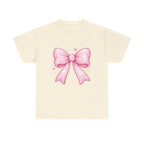 Pink Bow Tee — Cute Pastel Ribbon Graphic T-Shirt