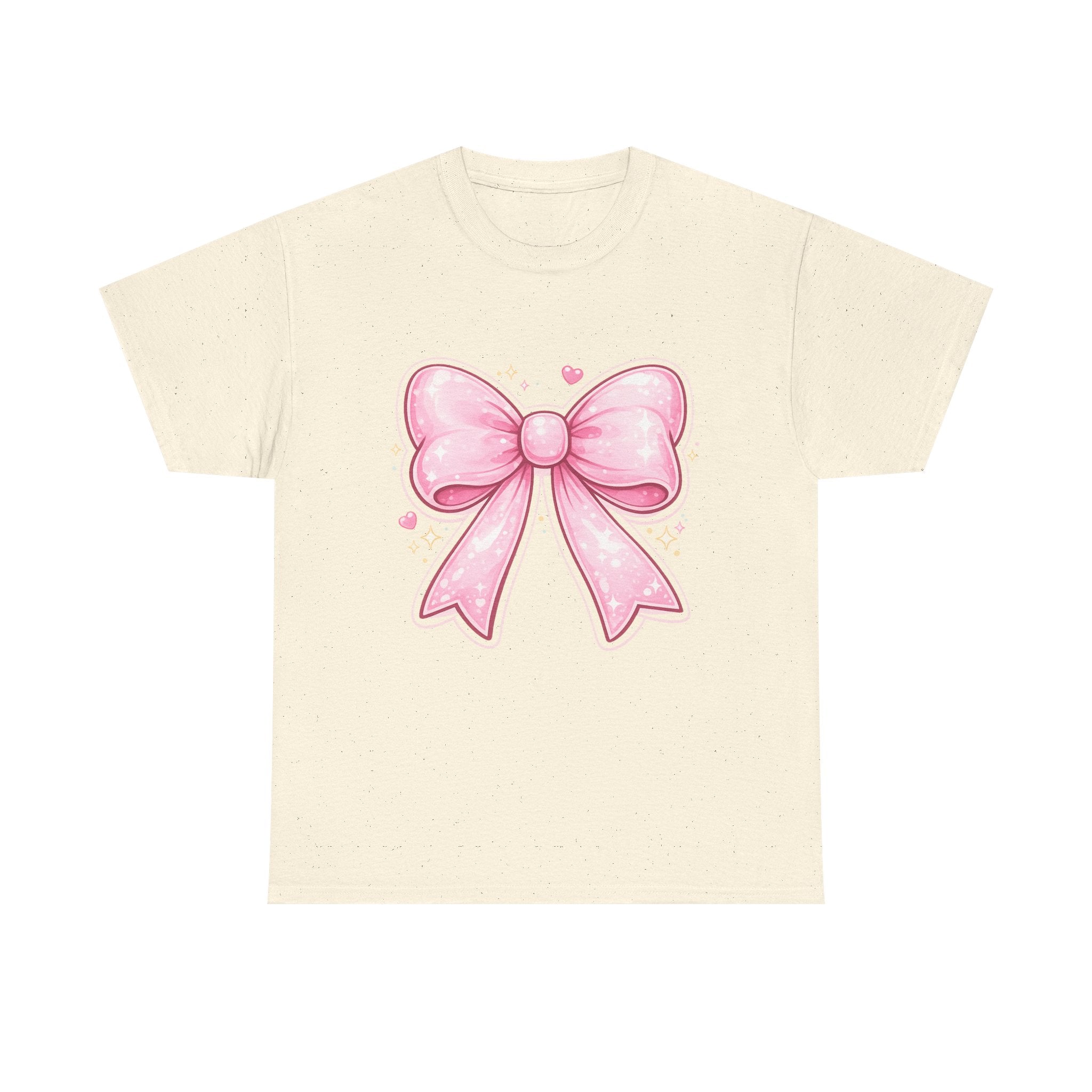 Pink Bow Tee — Cute Pastel Ribbon Graphic T-Shirt