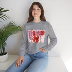 Teacher Heart Crewneck Sweatshirt — Cute Pink Classroom Gift