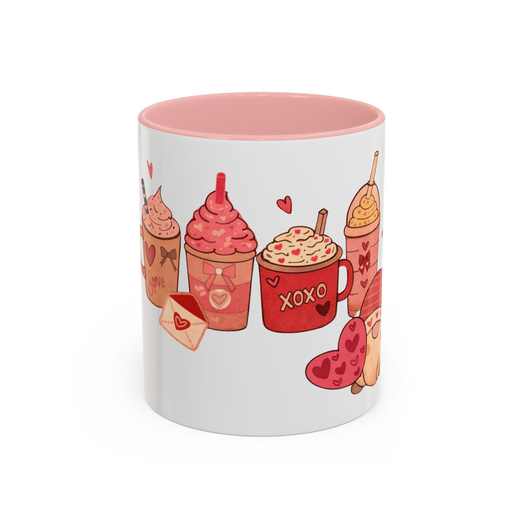Valentine’s Coffee Mug — Cute Sweet Drinks & Love Treats Accent Mug