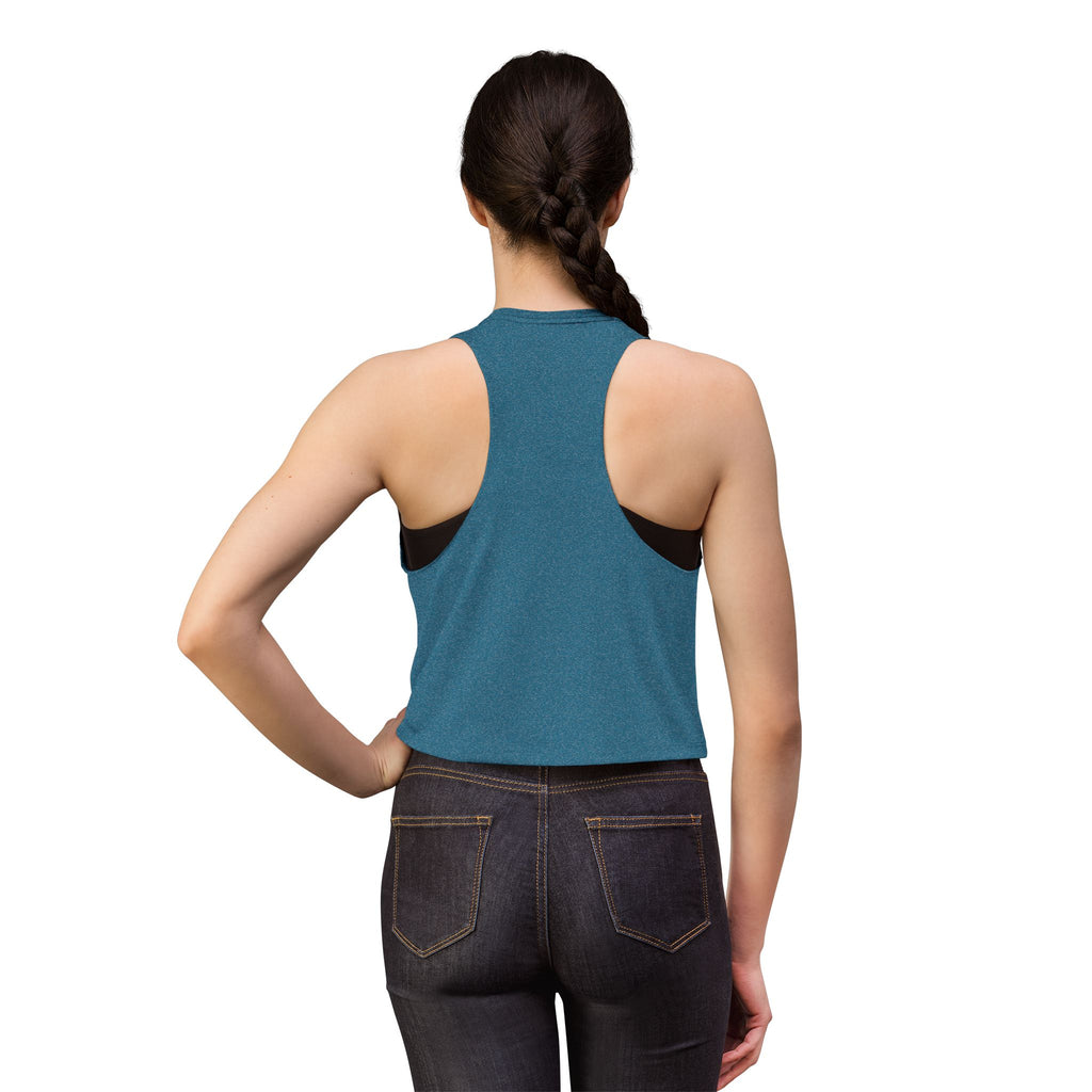 Boho Floral Bull Skull Crop Top — Women's Southwestern Tank