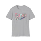 Teacher Crayon Graphic T-Shirt — Cute School Staff Gift