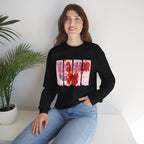 Teacher Heart Crewneck Sweatshirt — Cute Pink Classroom Gift