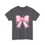 Pink Bow Tee — Cute Pastel Ribbon Graphic T-Shirt