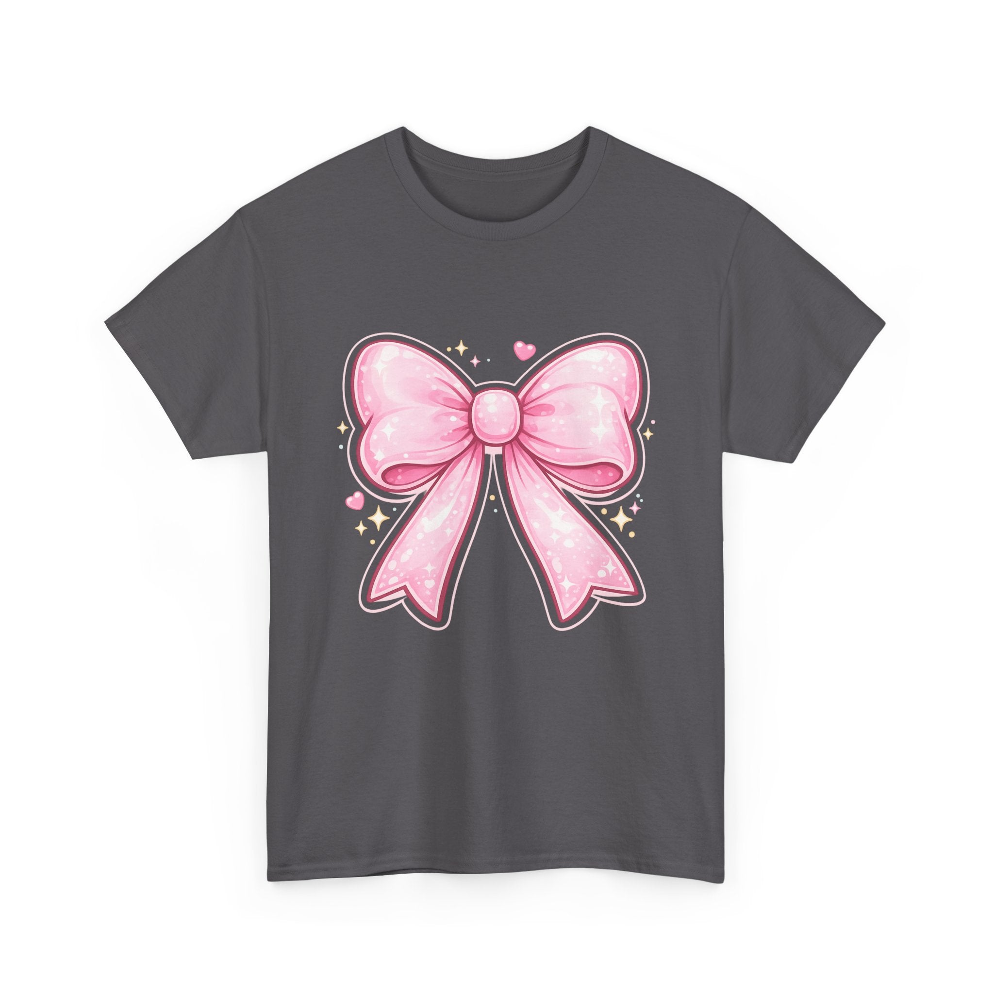 Pink Bow Tee — Cute Pastel Ribbon Graphic T-Shirt