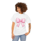 Pink Bow Tee — Cute Pastel Ribbon Graphic T-Shirt