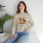 Cow Face Sweatshirt "Apparently I Have An Attitude" — Cute Farm Animal Graphic Crewneck