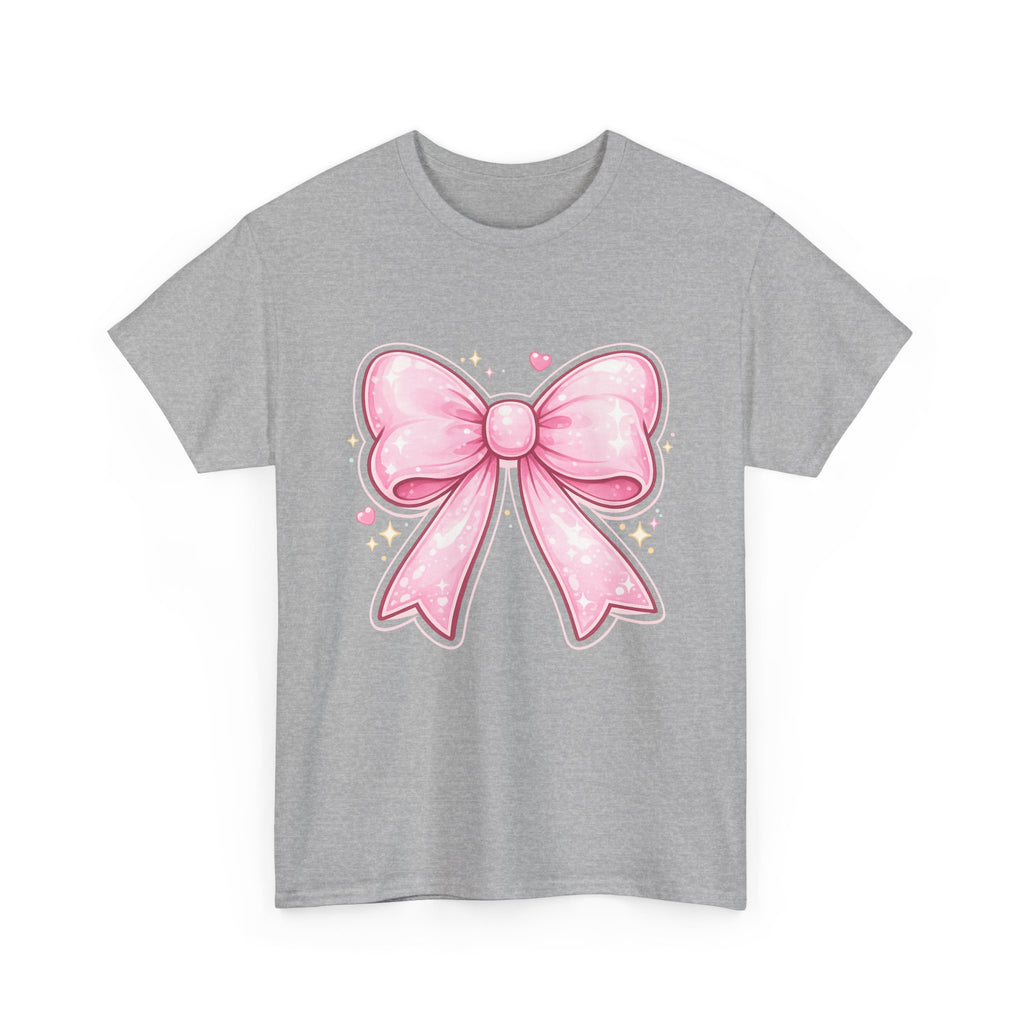Pink Bow Tee — Cute Pastel Ribbon Graphic T-Shirt