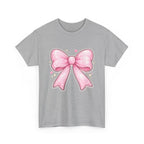 Pink Bow Tee — Cute Pastel Ribbon Graphic T-Shirt