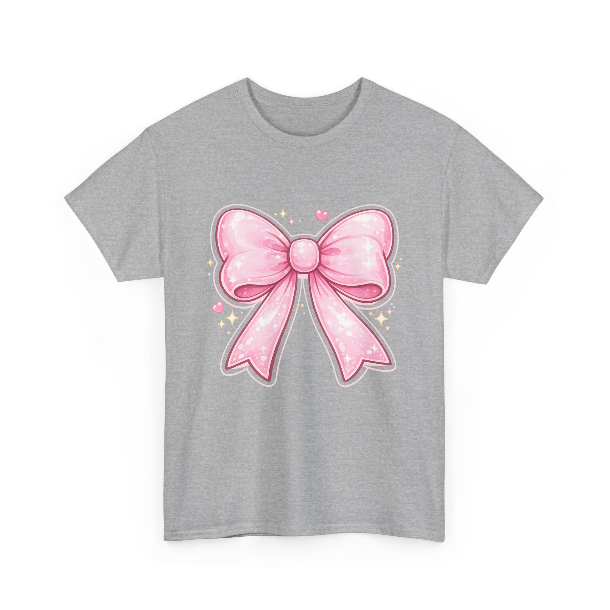 Pink Bow Tee — Cute Pastel Ribbon Graphic T-Shirt