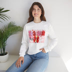 Teacher Heart Crewneck Sweatshirt — Cute Pink Classroom Gift