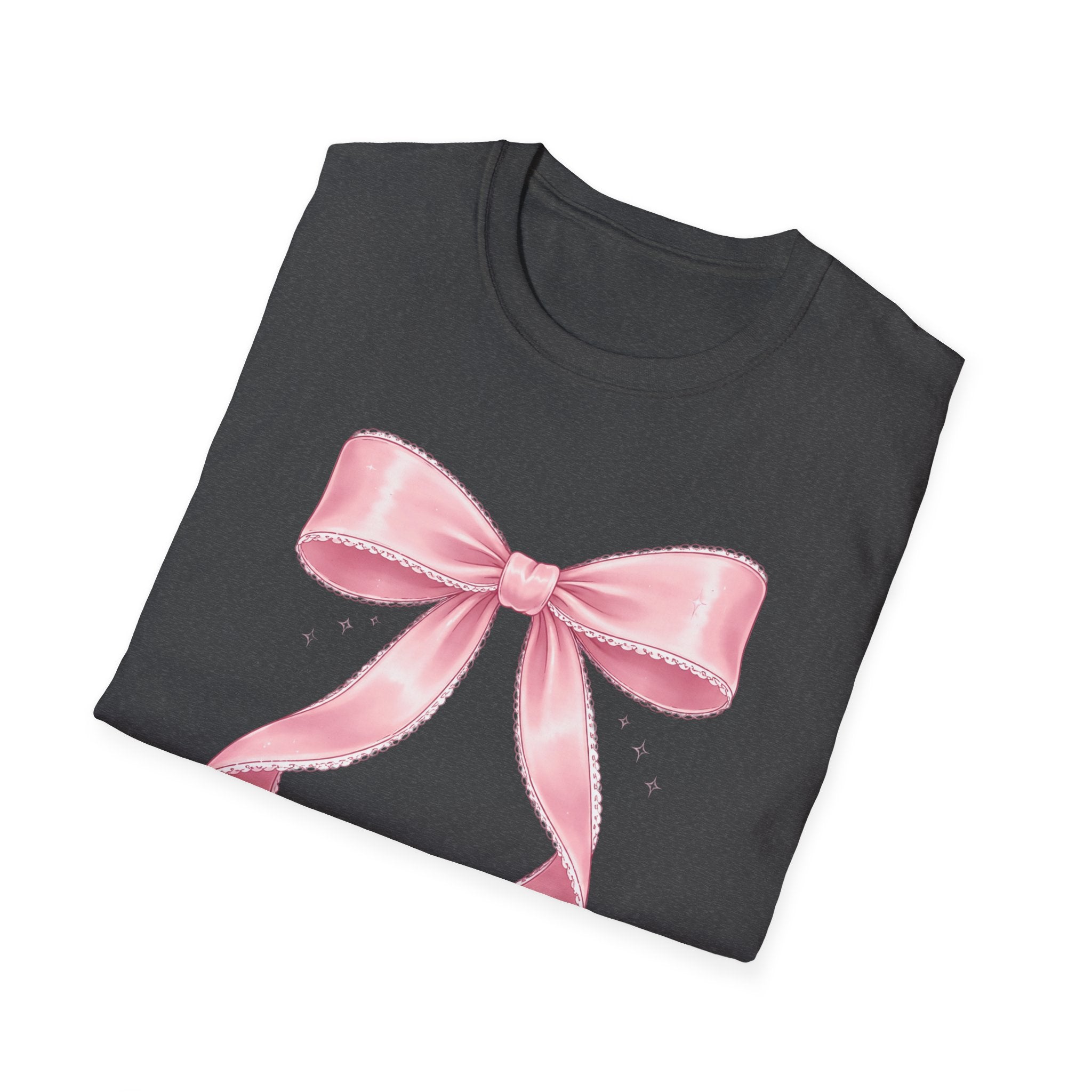 Pink Ribbon Bow T-Shirt — Cute Pastel Gift-Ready Top