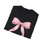 Pink Ribbon Bow T-Shirt — Cute Pastel Gift-Ready Top