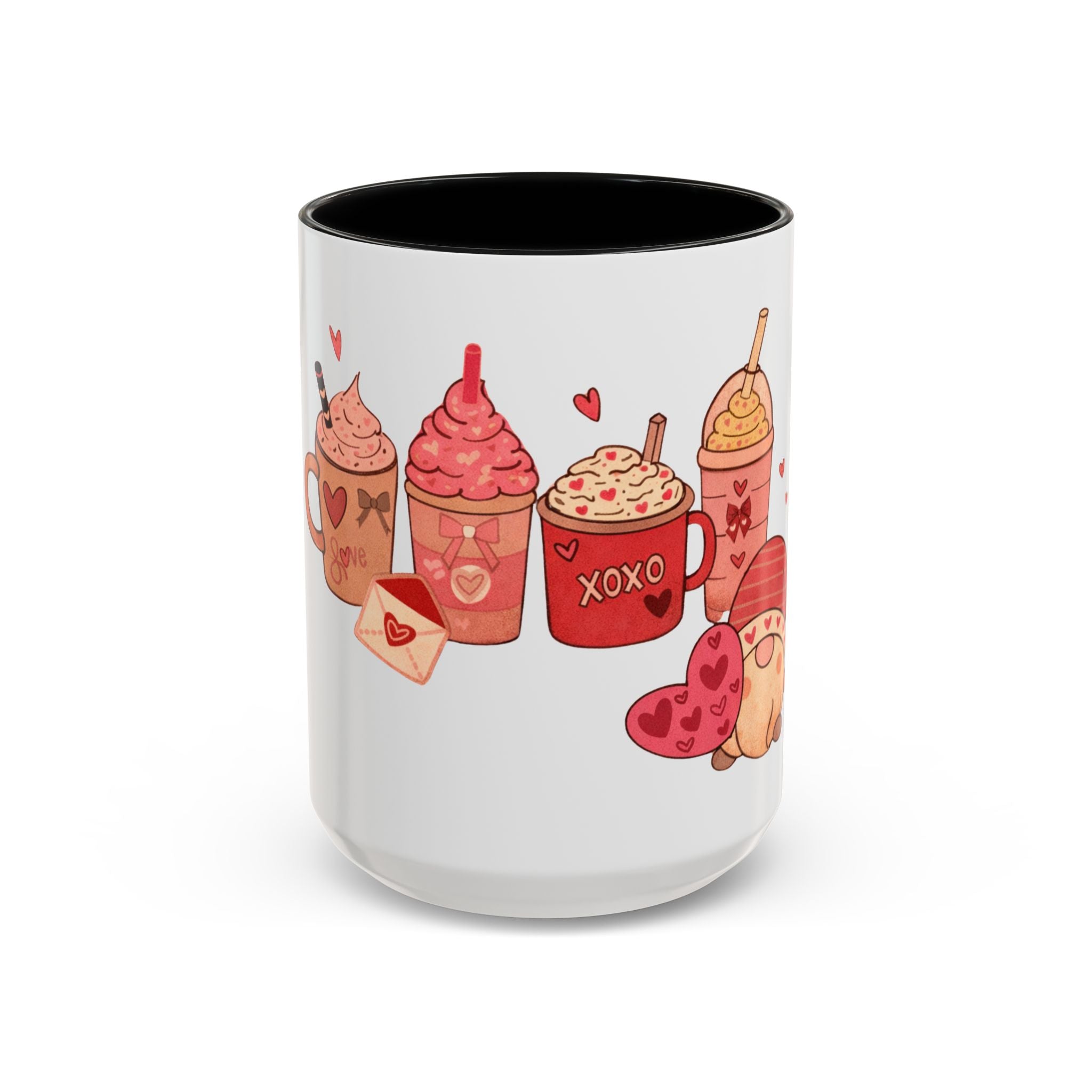 Valentine’s Coffee Mug — Cute Sweet Drinks & Love Treats Accent Mug