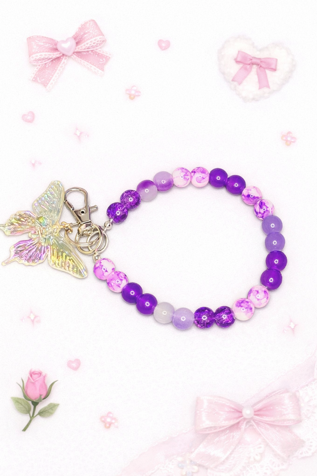 Purple Phone  Charm