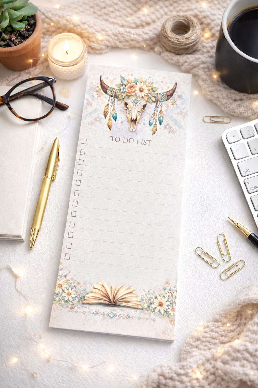 To Do List Cow Skull