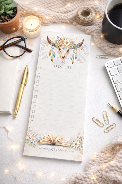 To Do List Cow Skull