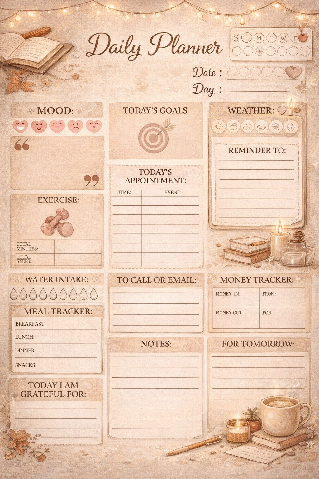 Cozy Dialy Planner