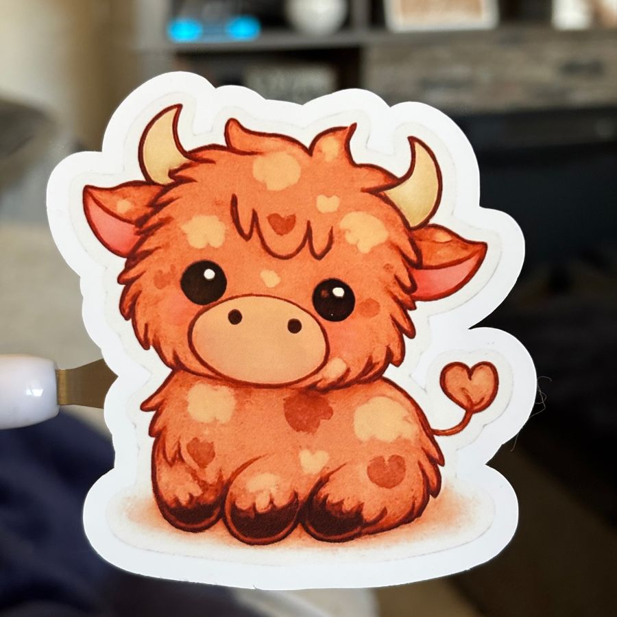 Highland Cow  Sticker One