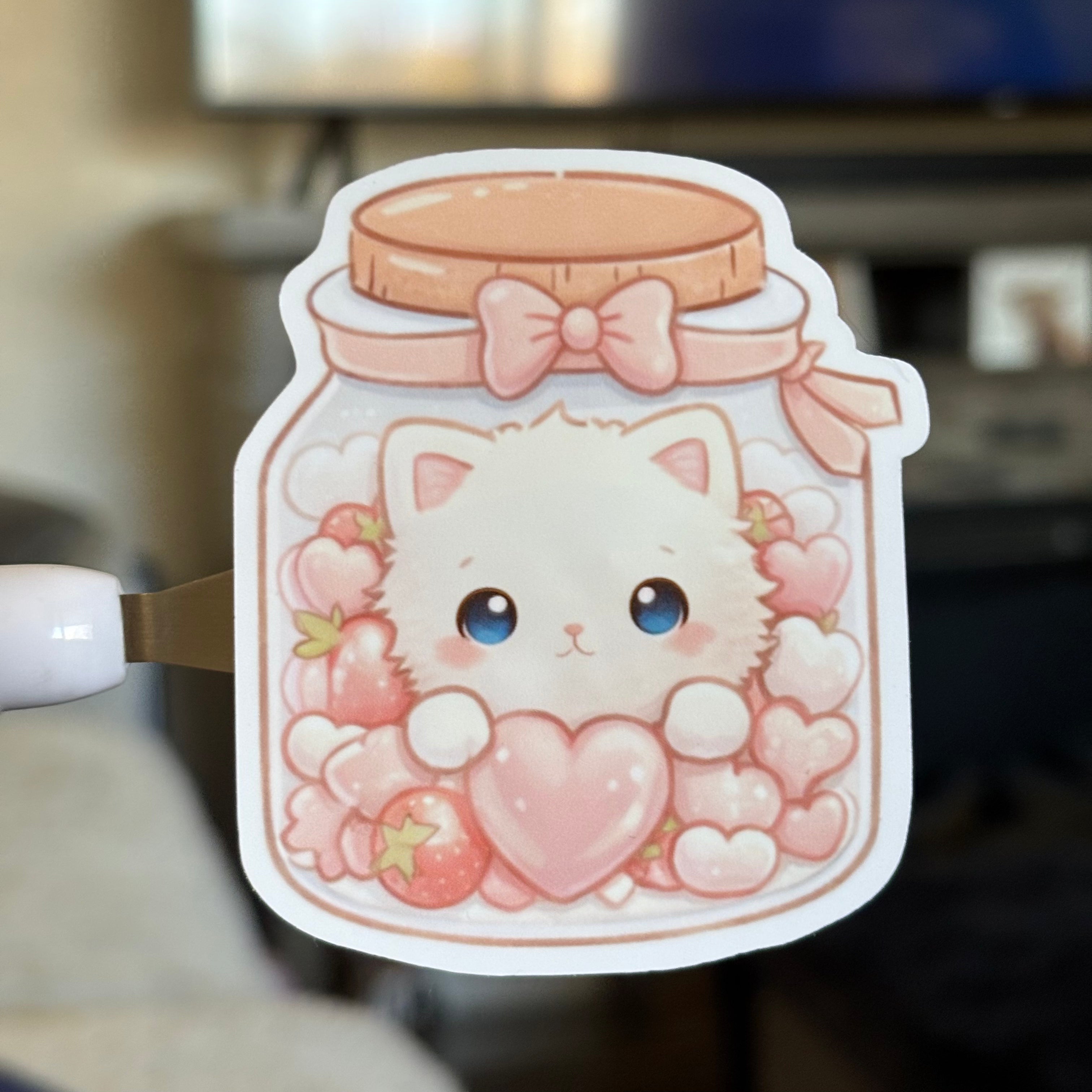 Kitten In Jar Sticker