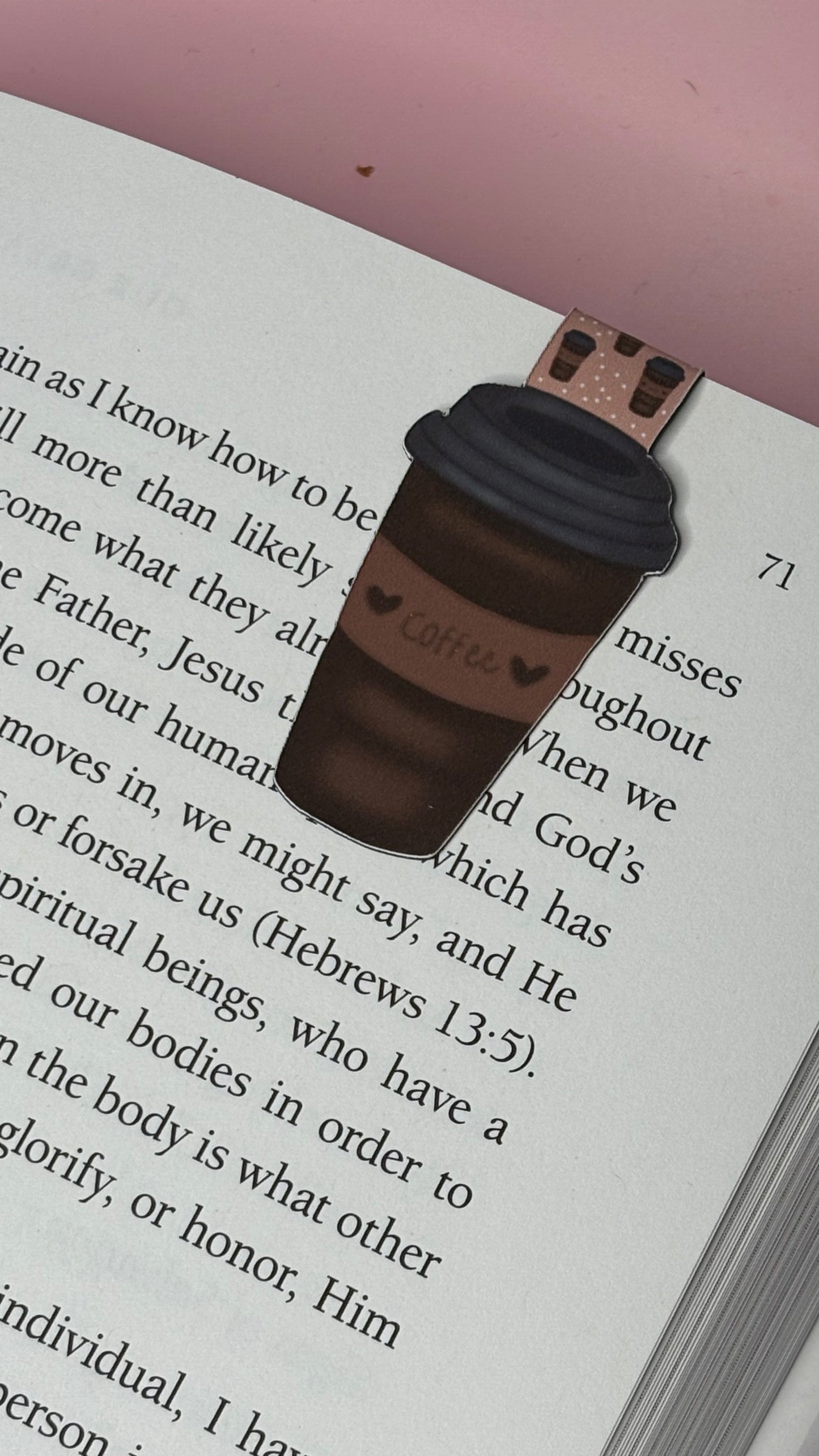 Coffee Magnetic Bookmark