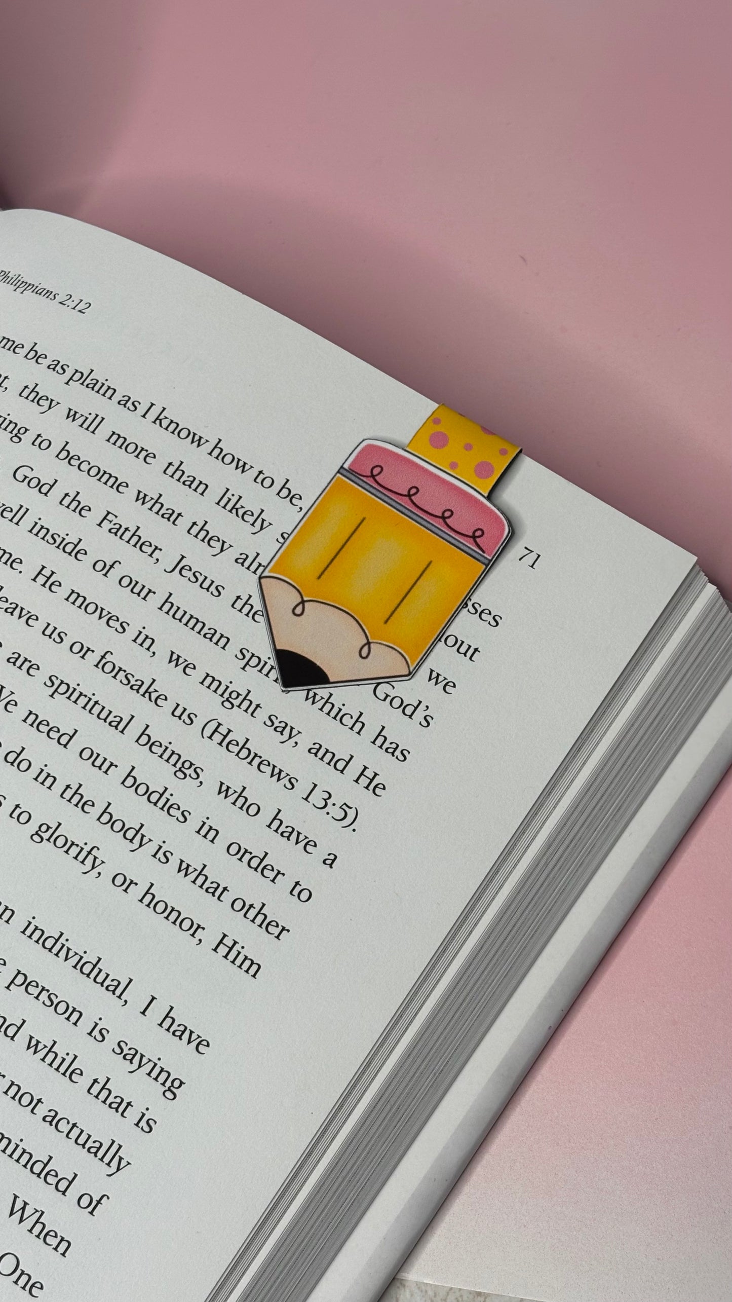 Pencil Magnetic Bookmark