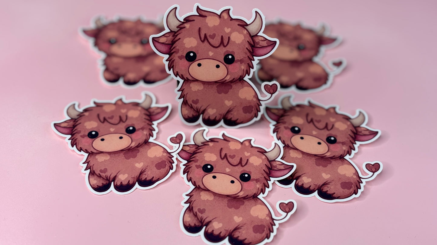 Highland cow Sticker