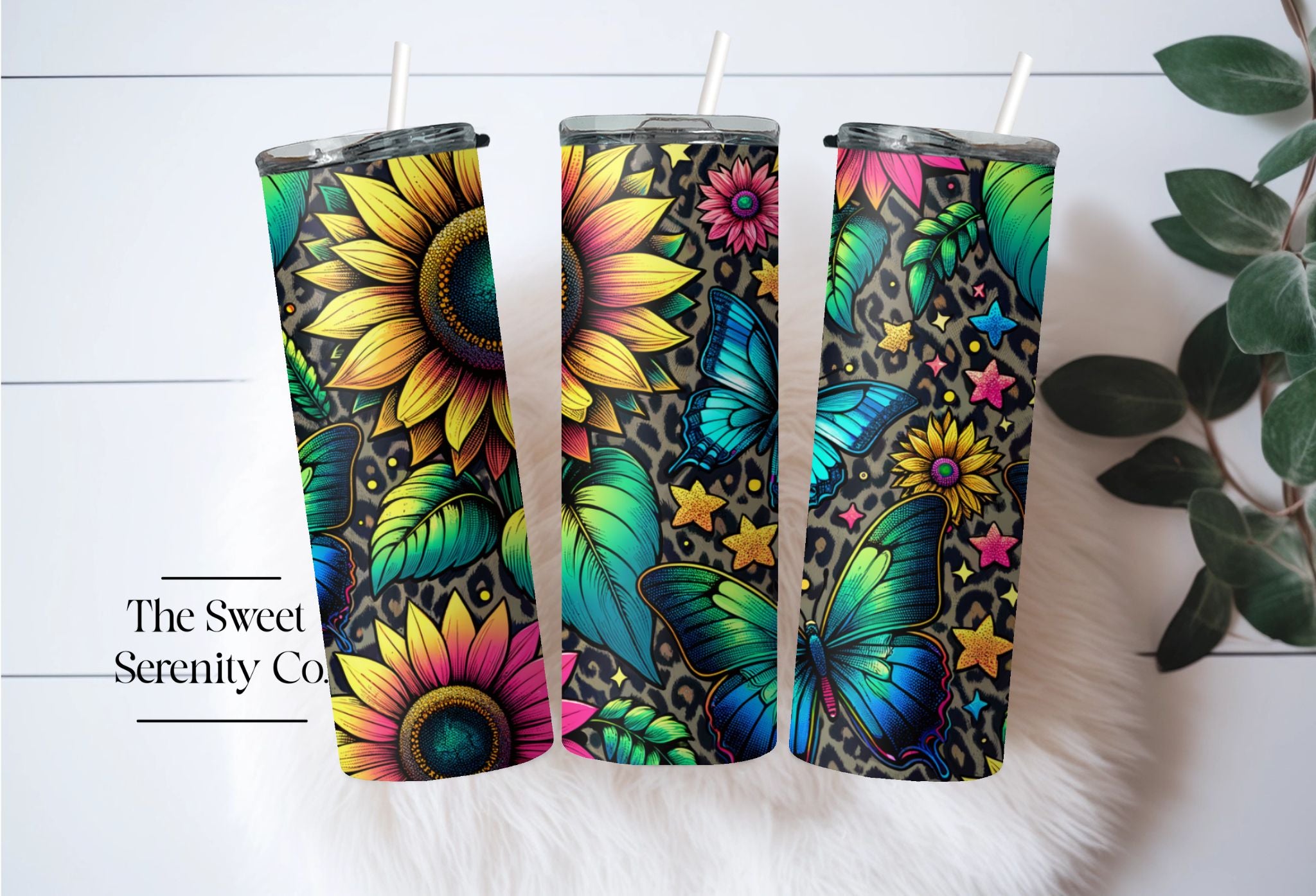 Tie-Dye Sunflower Tumbler