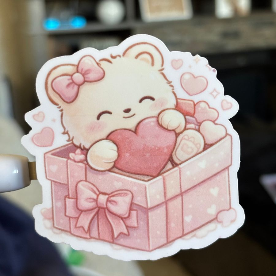 Teddy Bear Sticker Box