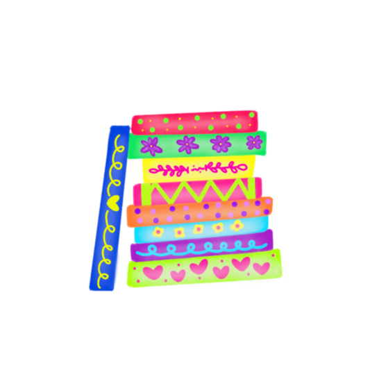 Book-stack Sticker 3x2