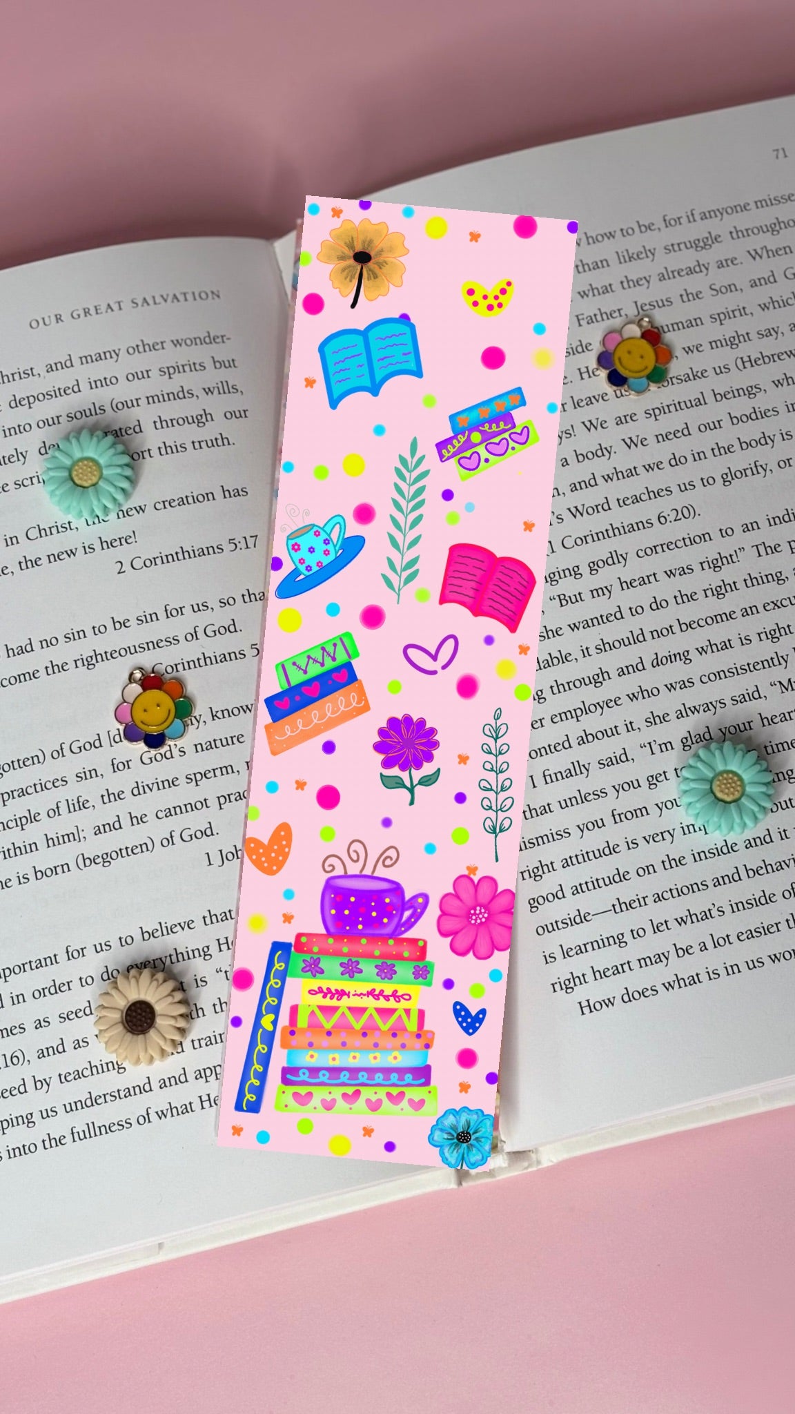 Stack of Books Bookmark