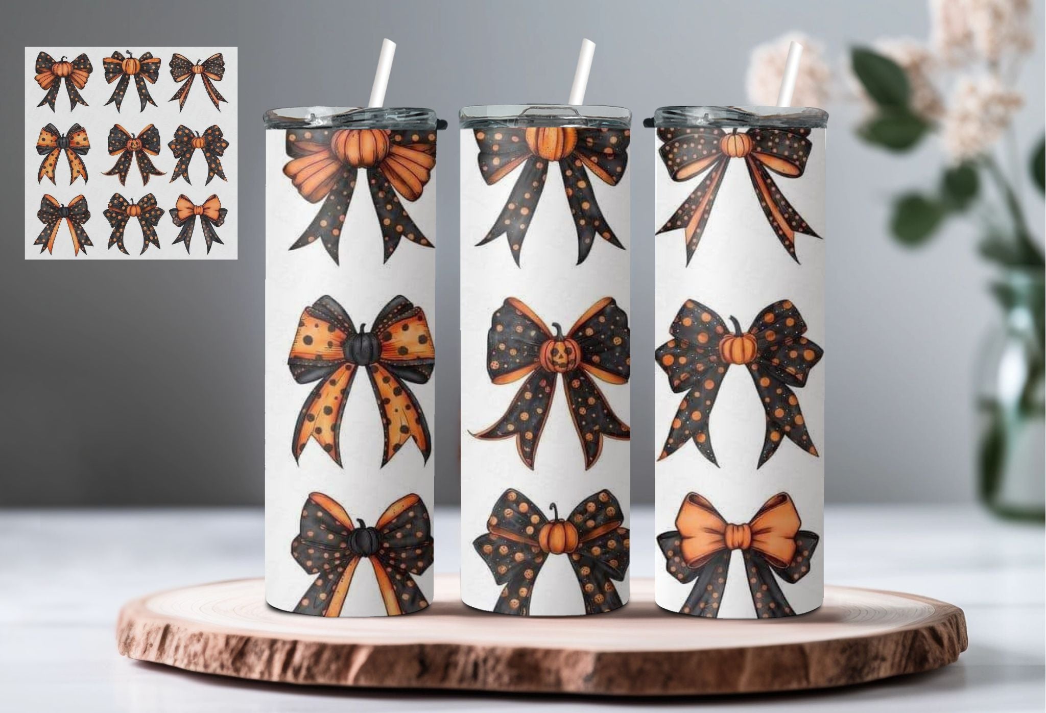 Fall Bow Tumbler