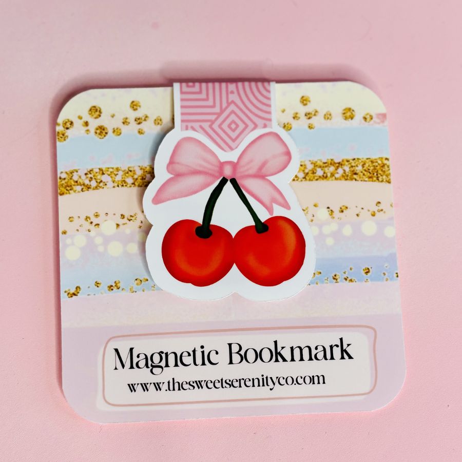 Cherry Magnetic Bookmark