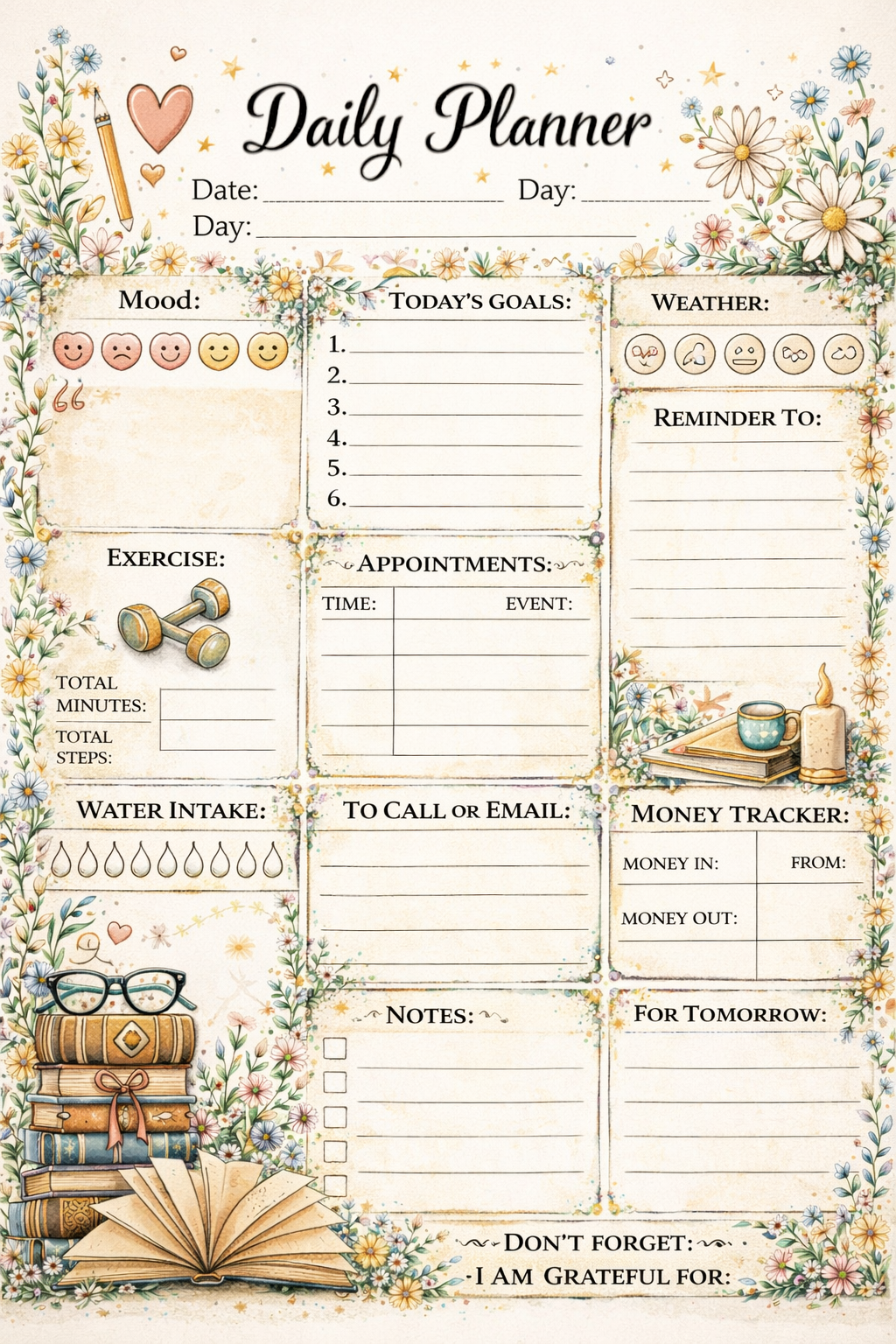 Just a Girl Dialy Planner