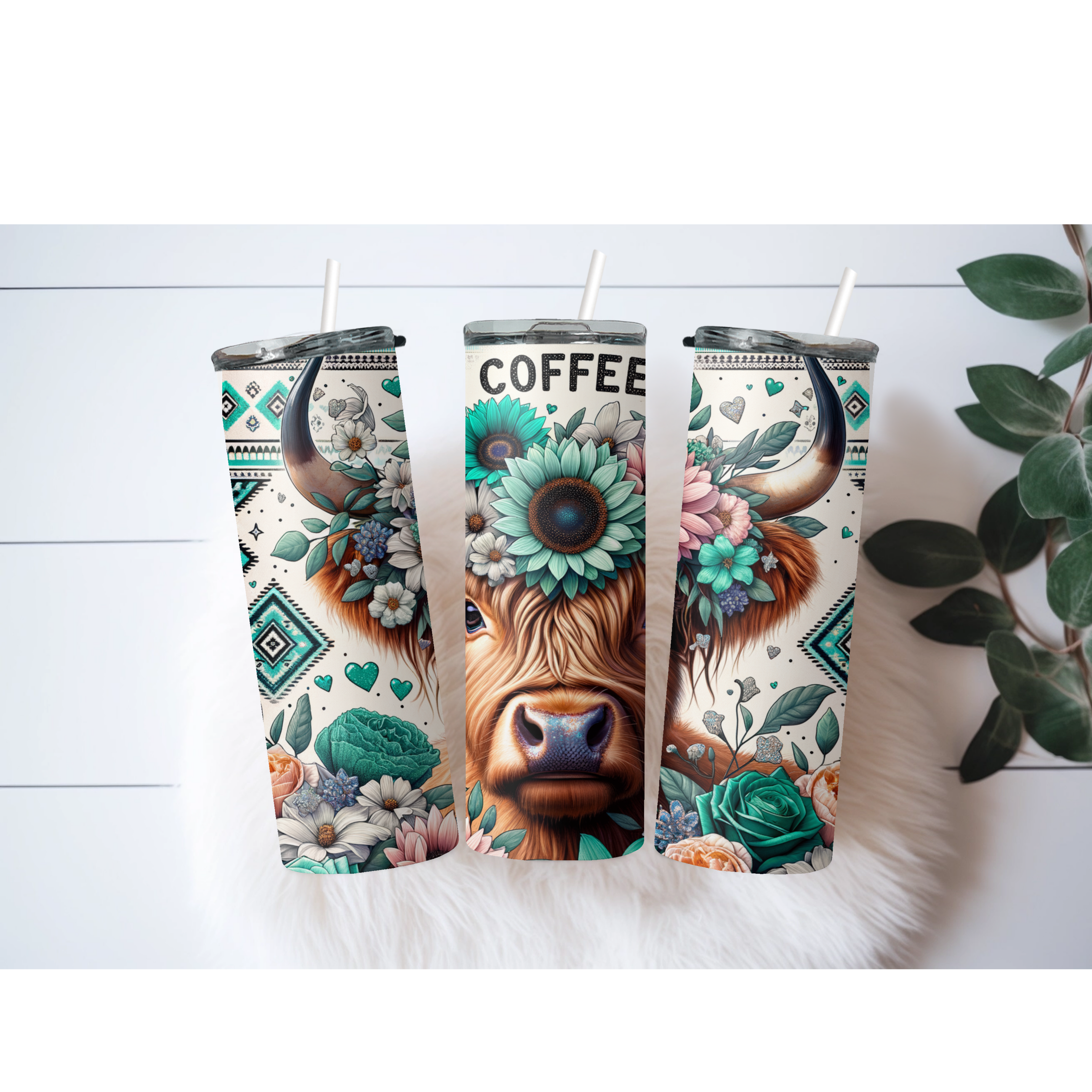 20oz Highland Cow Tumbler