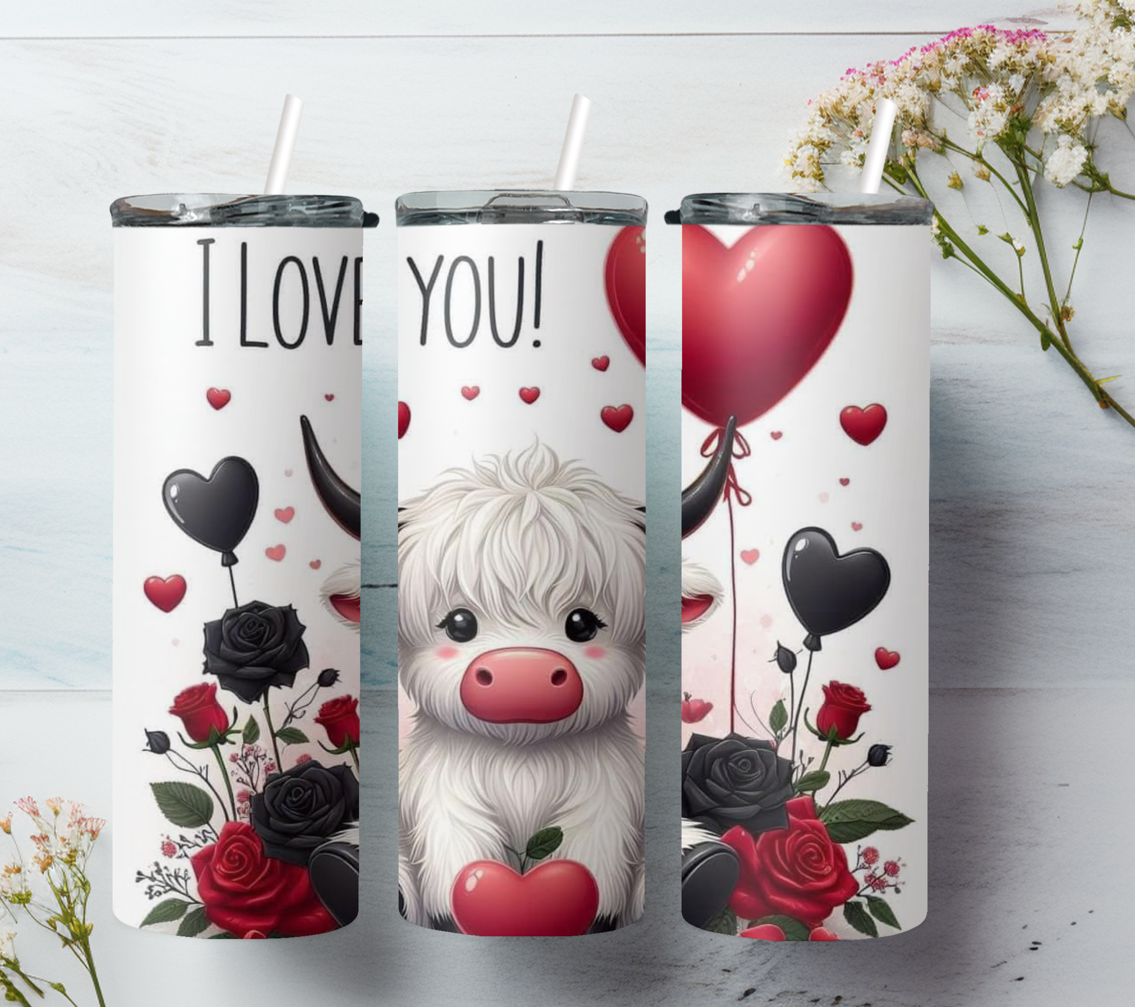 Embrace Rustic Charm with the Highland Cow 20oz Tumbler!