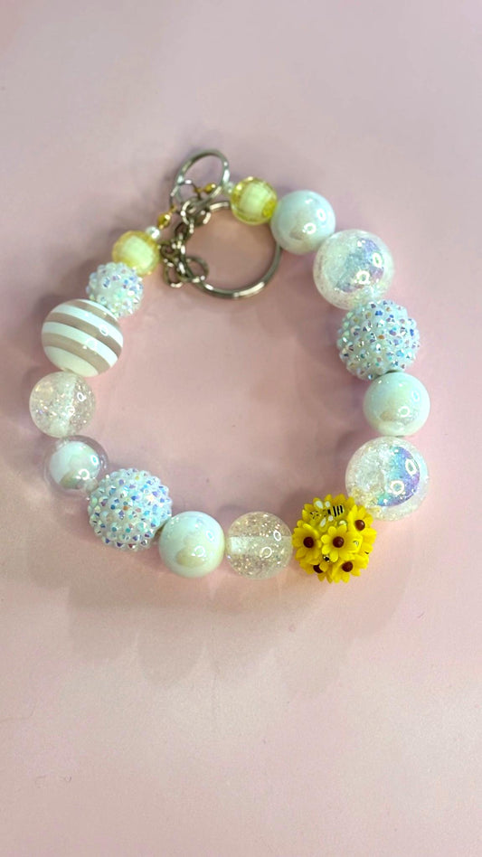 Hand Made Sunflower Keychain