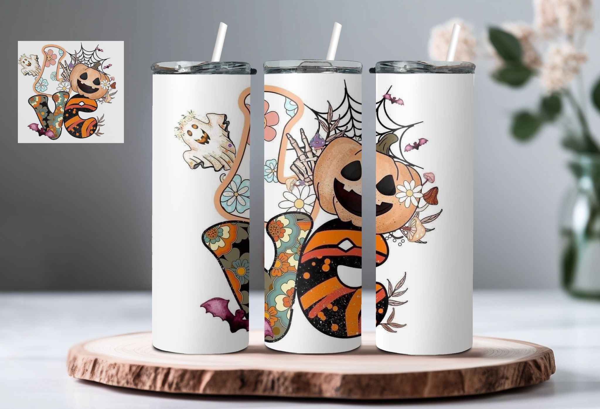 Love Halloween Tumbler