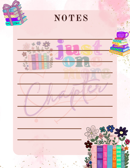 just one more chapter Note Pad 4.25 x 5