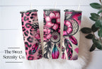 Pink Leopard & Dream Catcher Tumbler