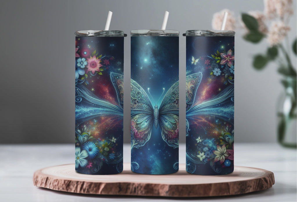 Blue Butterfly Tumbler