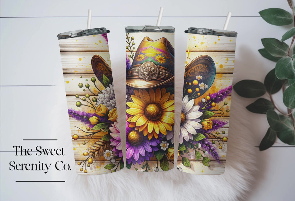 Cow Girl Hat Tumbler
