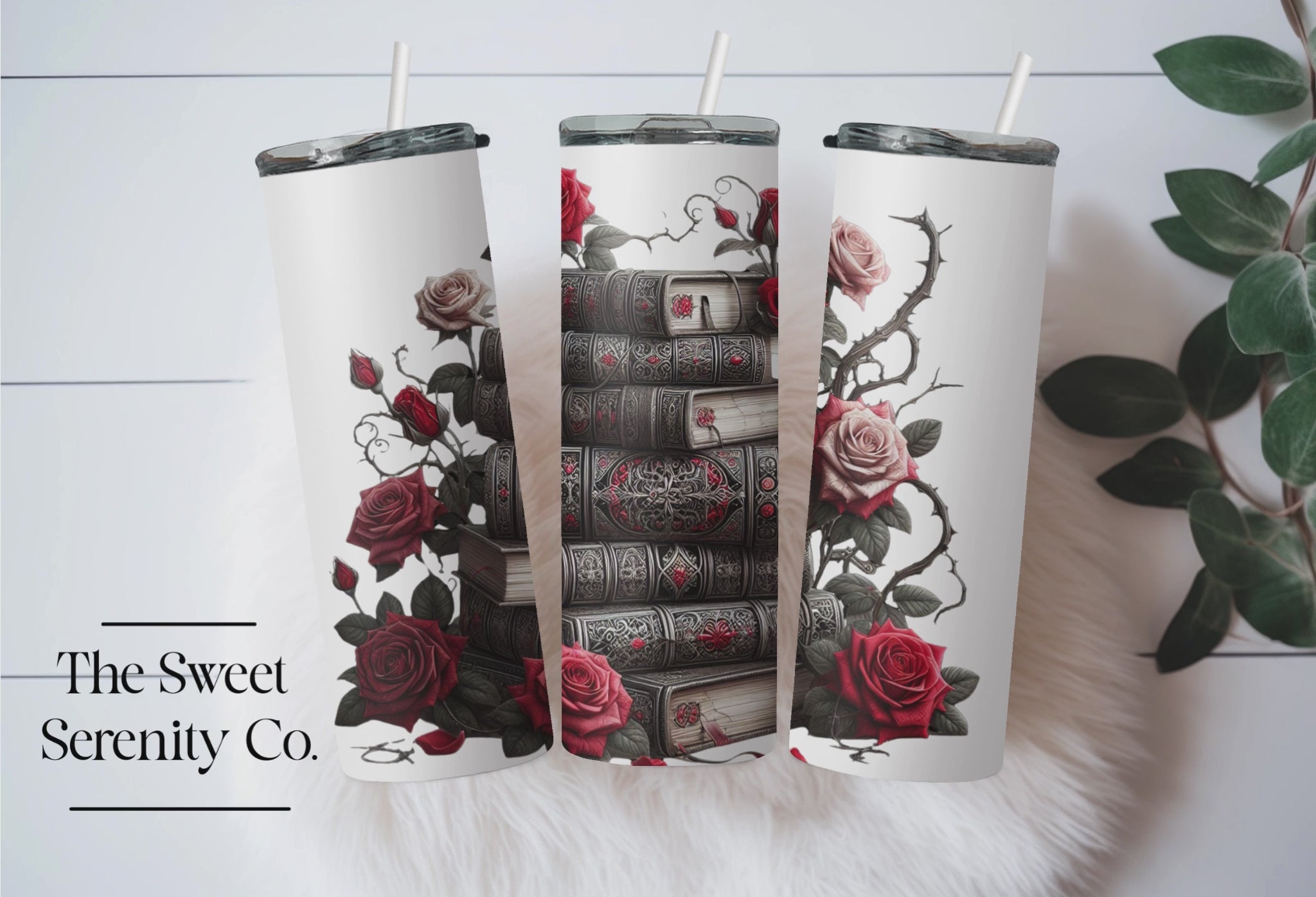 Rose Book Tumbler