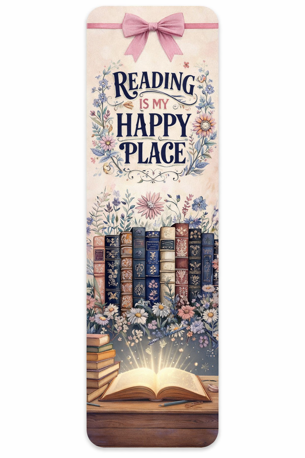 Reading is my Happy Place BookMark