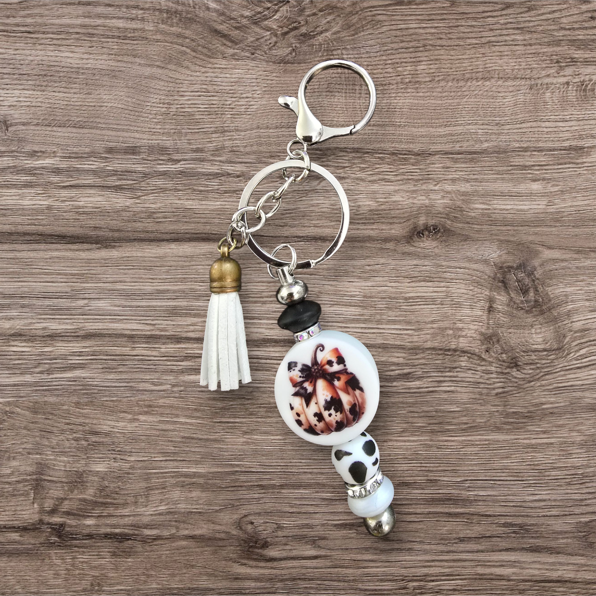 Fall Pumpkin Keychain