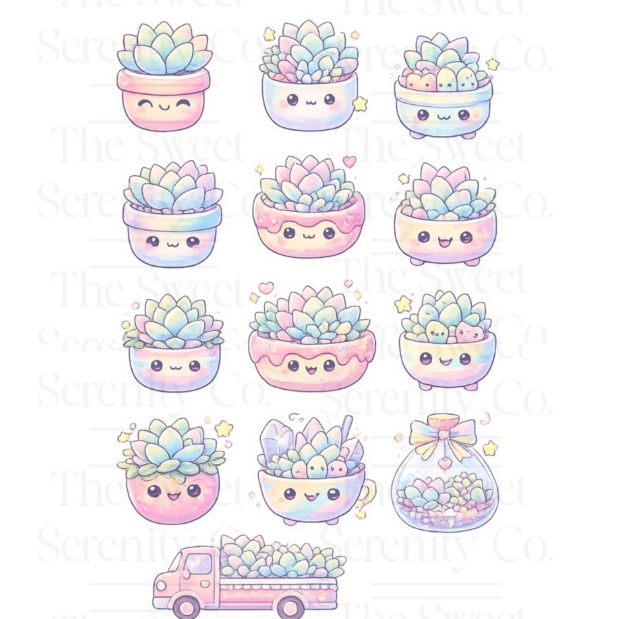 Succulent Plant 1 Sticker